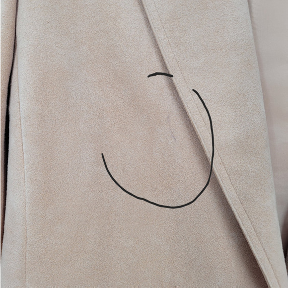 HP Vintage 80s Ultra Suede Single Breast One Button Union Made Lined Jacket - Picture 9 of 13